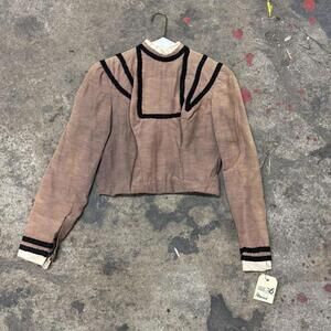 Vintage Film Costume 40s 50s Does Victorian Antique Style Mauve Bodice S